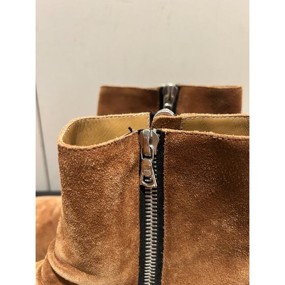 Amiri Skinny Stack Boots Brown Suede Side Zip size EU 42 / US 9 main image 4